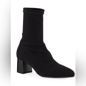 LA CANADIENNE DEBBIE WEATHERPROOF SOCK BOOTIE BLACK STRETCH
